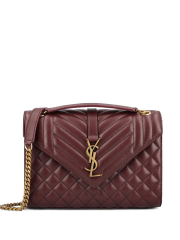Saint Laurent Matelasse Logo Envelope Shoulder Bag