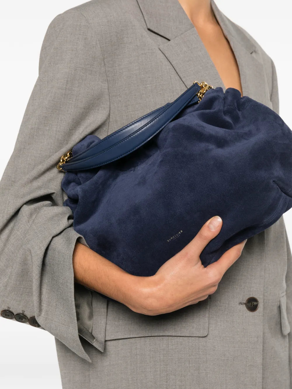 Demellier Medium Miami Suede Shoulder Bag