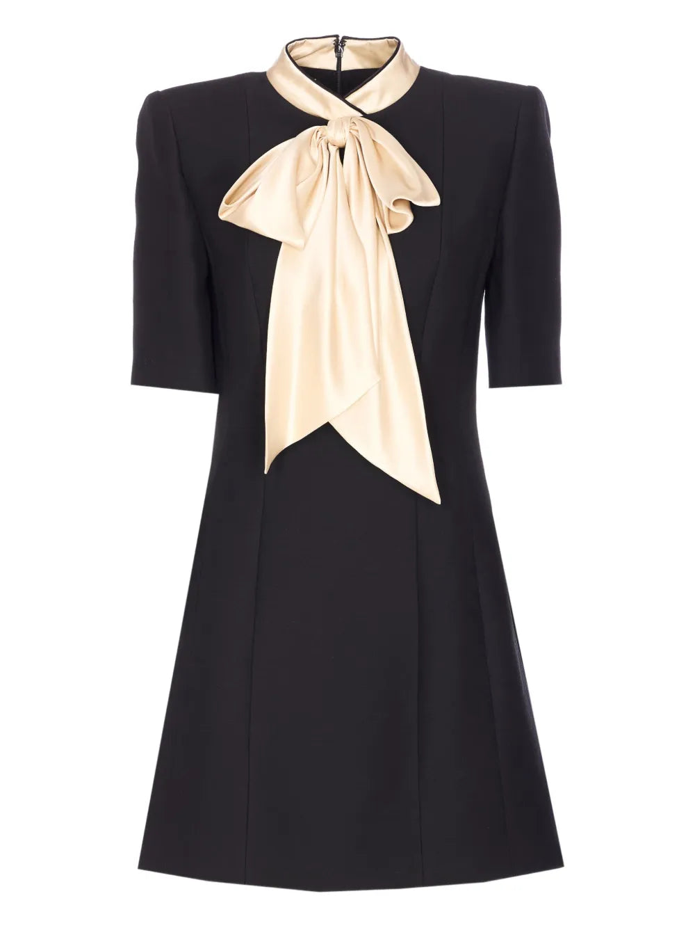 Valentino Garavani Bow Detail Short Sleeve Mini Dress
