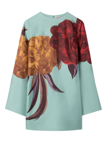 La Doublej Supremes Swing Floral Print Mini Dress