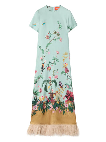 La Doublej Swing Floral Panel Maxi Dress