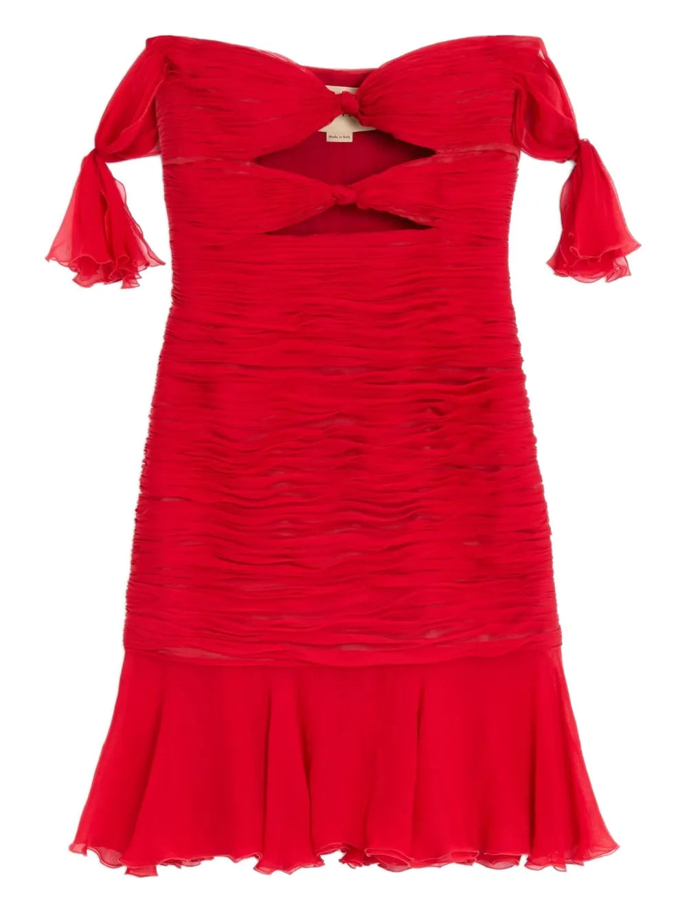 Valentino Garavani Flounce Chiffon Dress