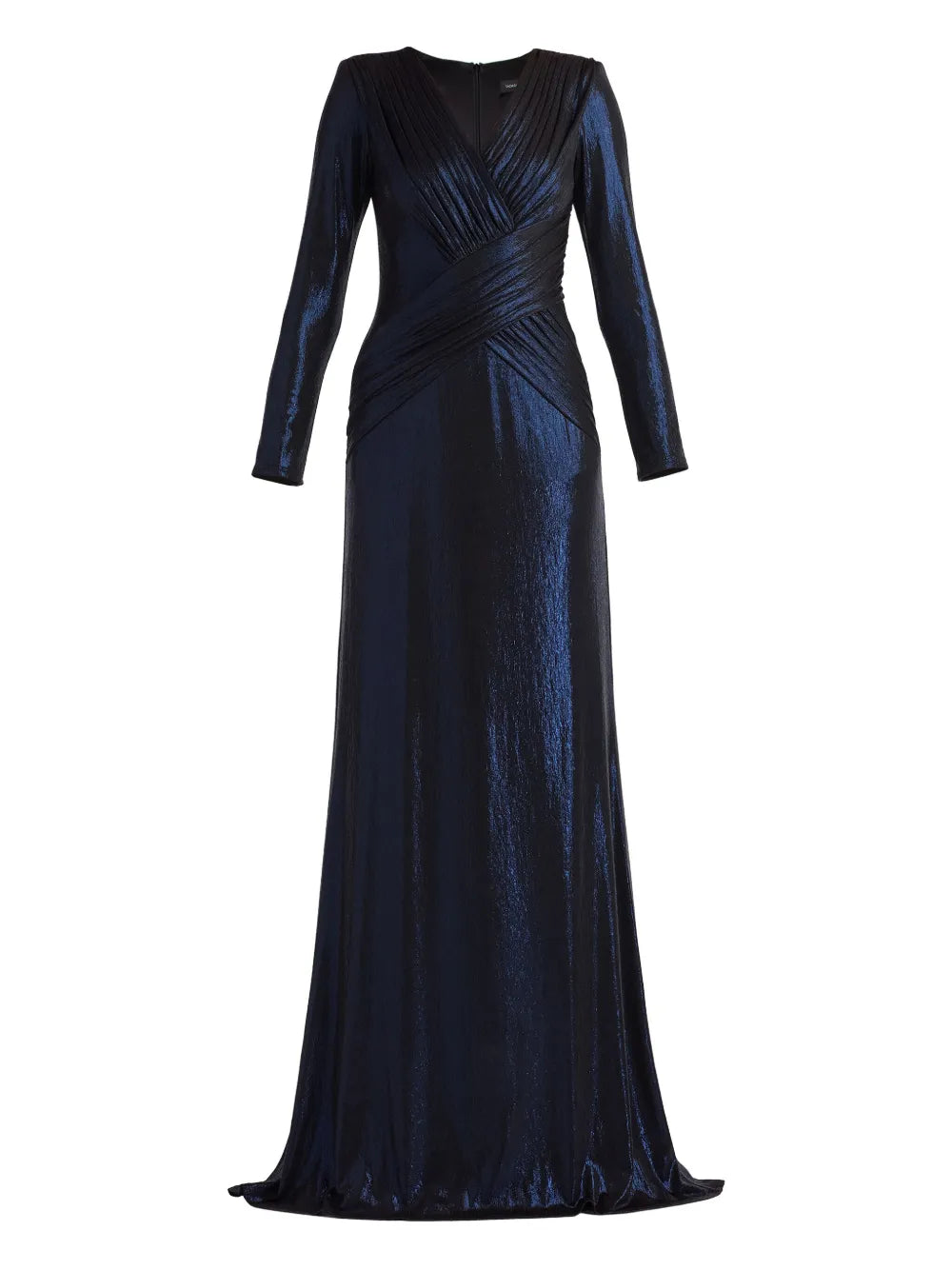 Tadashi Shoji Long Sleeve V Neck Maxi Dress