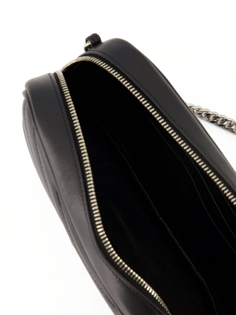 Saint Laurent Mini Lou Chevron Logo Shoulder Bag