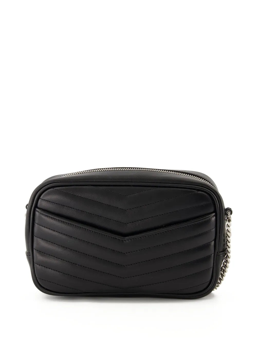 Saint Laurent Mini Lou Chevron Logo Shoulder Bag