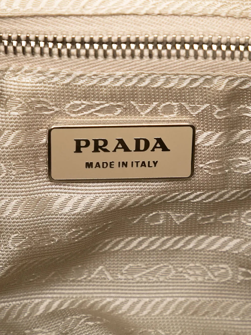 Prada Pre Owned 2000 2025 Cinghiale Trimmed Canvas Canapa Moon Shoulder Bag