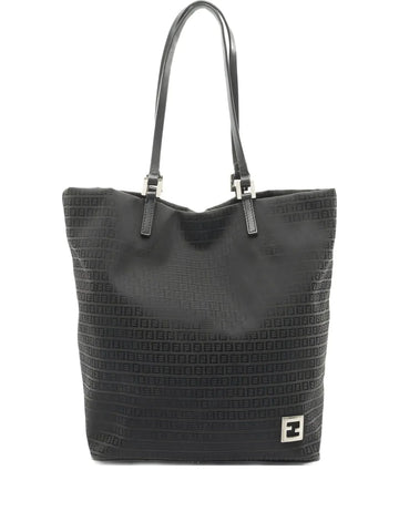 Fendi Pre Owned 2000S Zucchino Patterned Leather Shoulder Bag