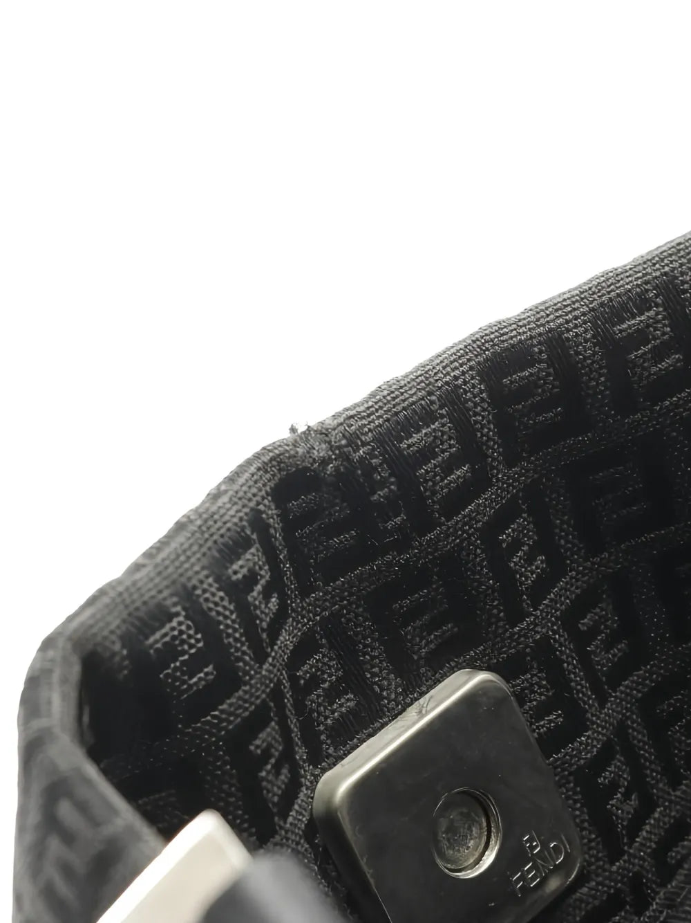 Fendi Pre Owned 2000S Zucchino Patterned Leather Shoulder Bag