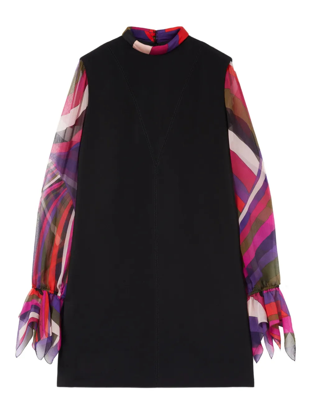 Pucci Contrast Sleeves Mini Dress