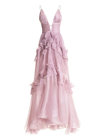 Maria Lucia Hohan Yarinna Ruffled Asymmetrical Dress