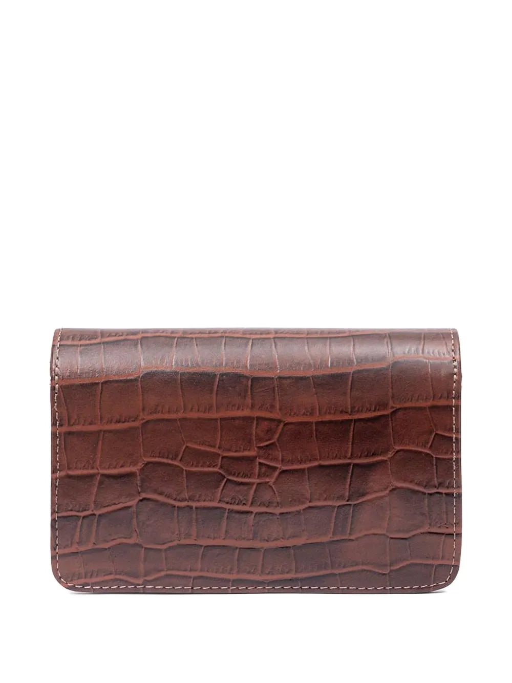 Isla Croc Embossed Chain Shoulder Bag