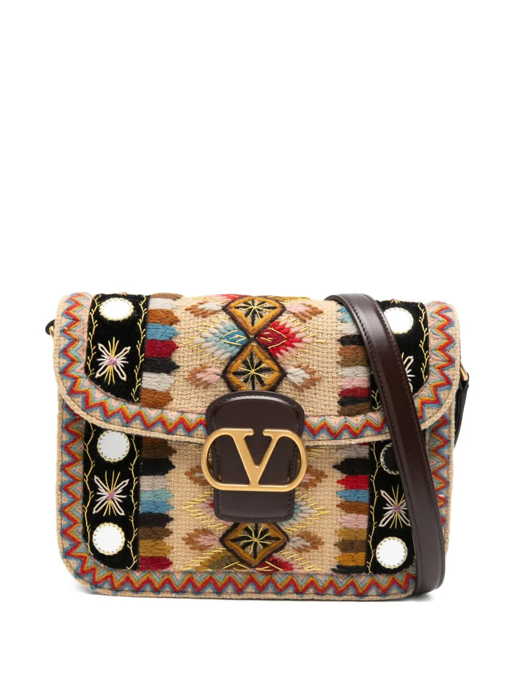 Valentino Garavani Embroidered Shoulder Bag