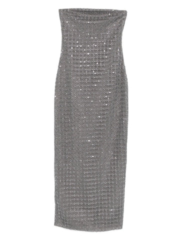 Rotate Birger Christensen Bead Embellishment Maxi Dress