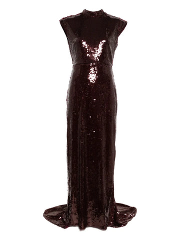 Rotate Birger Christensen Cap Sleeve Maxi Dress