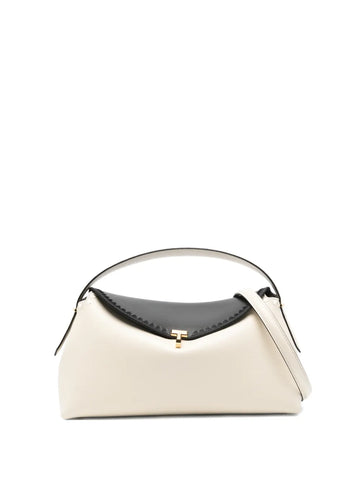 Toteme T Lock Embroidered Leather Shoulder Bag
