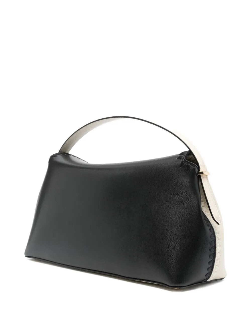 Toteme T Lock Embroidered Leather Shoulder Bag