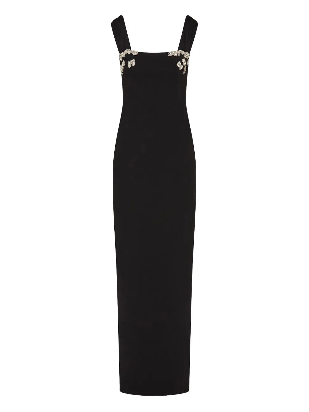 Rachel Gilbert Embellished Square Neck Maxi Gown