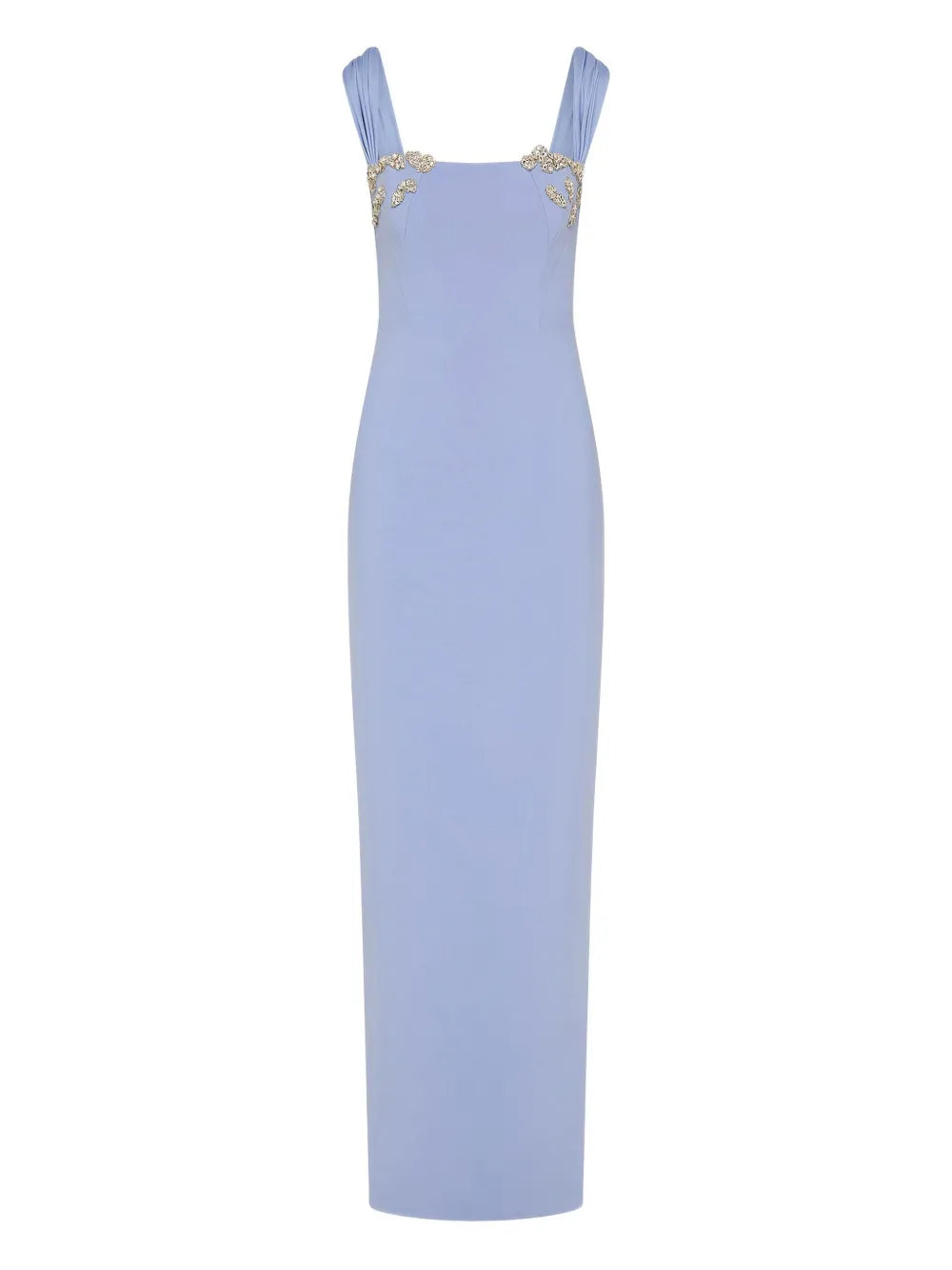 Rachel Gilbert Malia Embellished Square Neck Maxi Gown