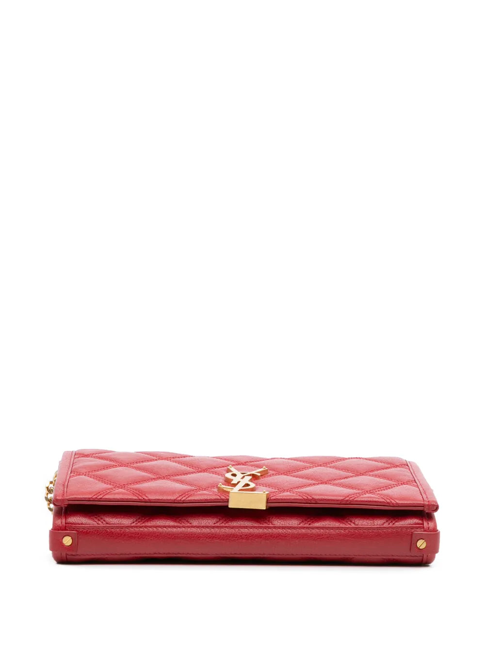 Saint Laurent Pre Owned 2019 Quilted Lambskin Becky Wallet On Chain Shoulder Bag