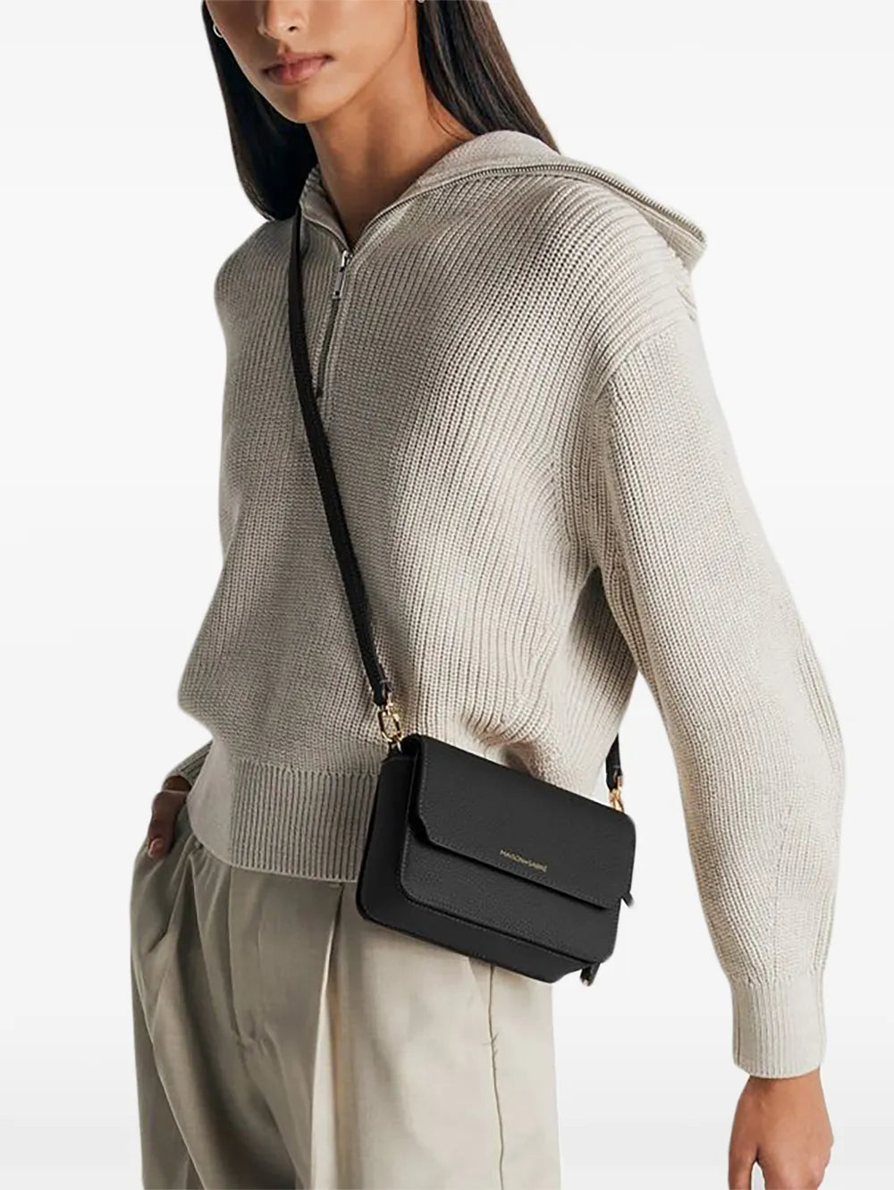 Maison De Sabre Mini Leather Flap Bag