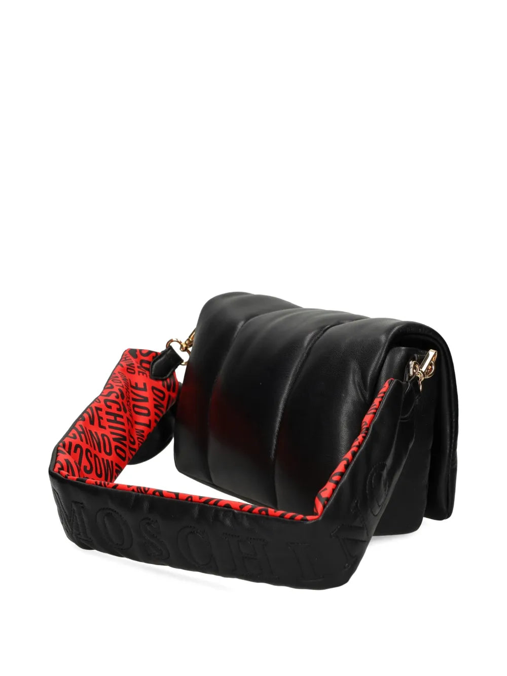 Love Moschino Padded Heart Charm Shoulder Bag