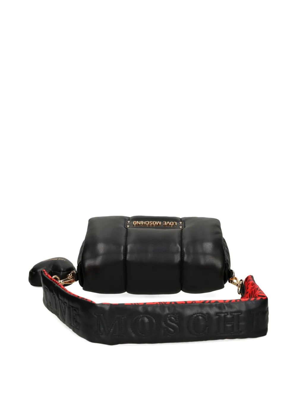 Love Moschino Padded Heart Charm Shoulder Bag