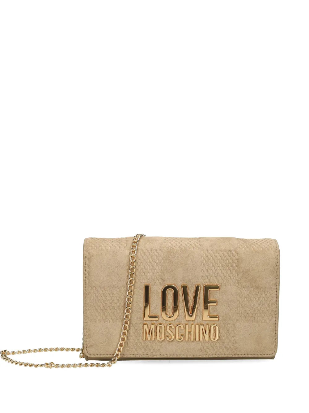 Love Moschino Chain Strap Logo Plaque Shoulder Bag