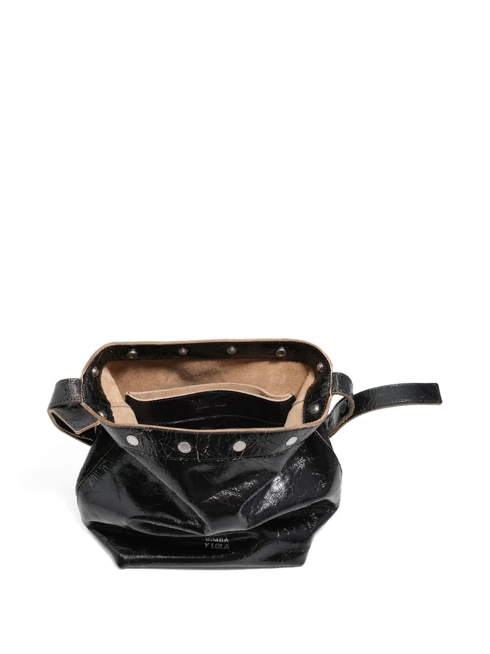 Bimba Y Lola Carlino Studded Leather Shoulder Bag