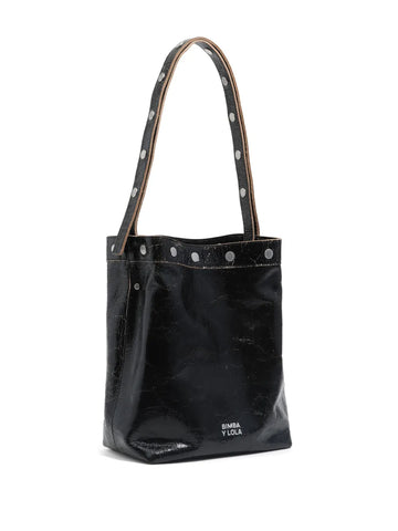 Bimba Y Lola Carlino Studded Leather Shoulder Bag