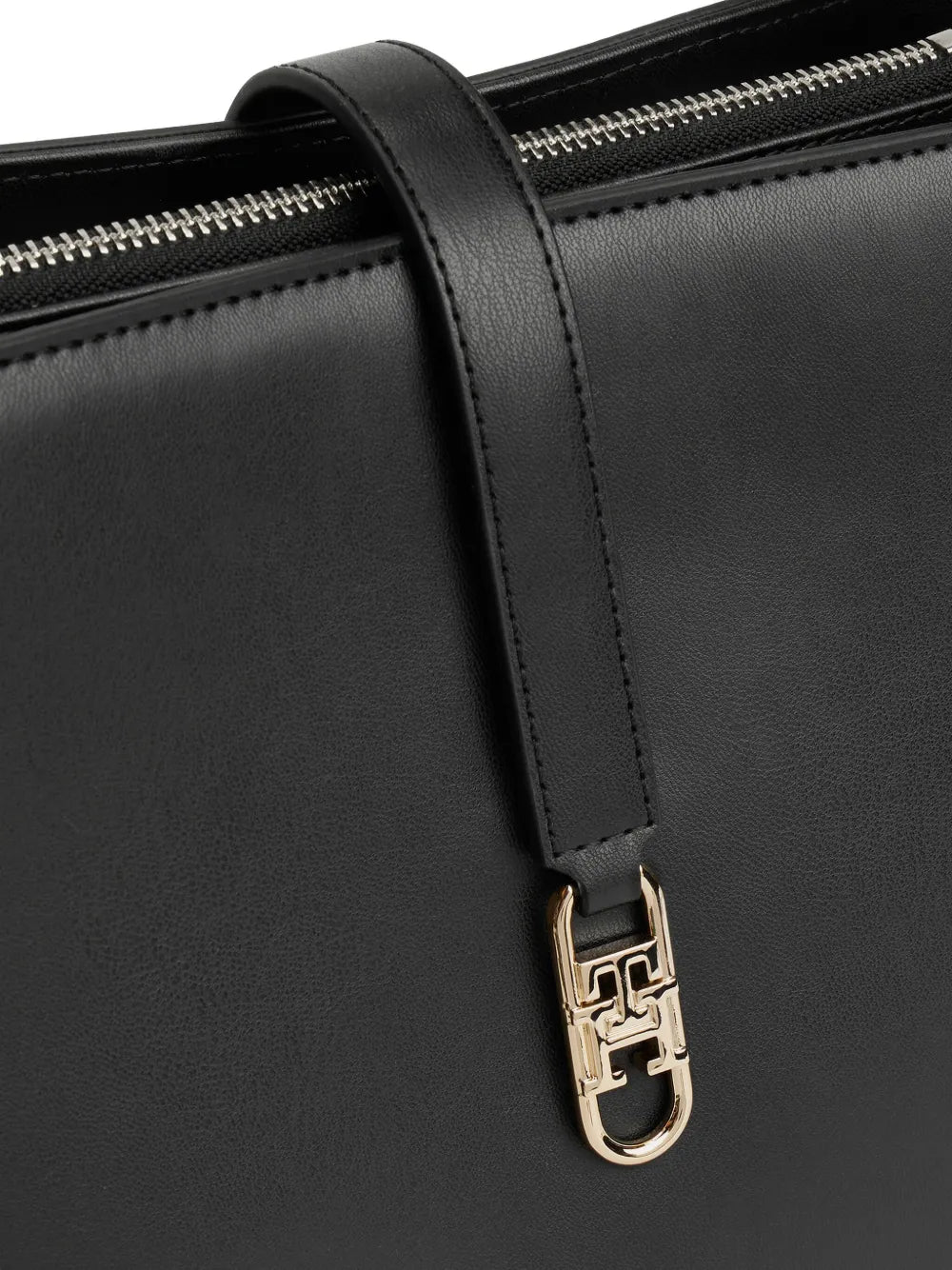 Tommy Hilfiger Top Handles Logo Plaque Shoulder Bag