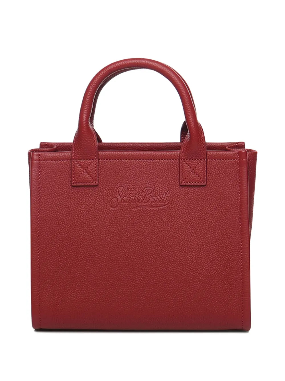 Mc2 Saint Barth Midi Vanity Embossed Leather Tote Bag