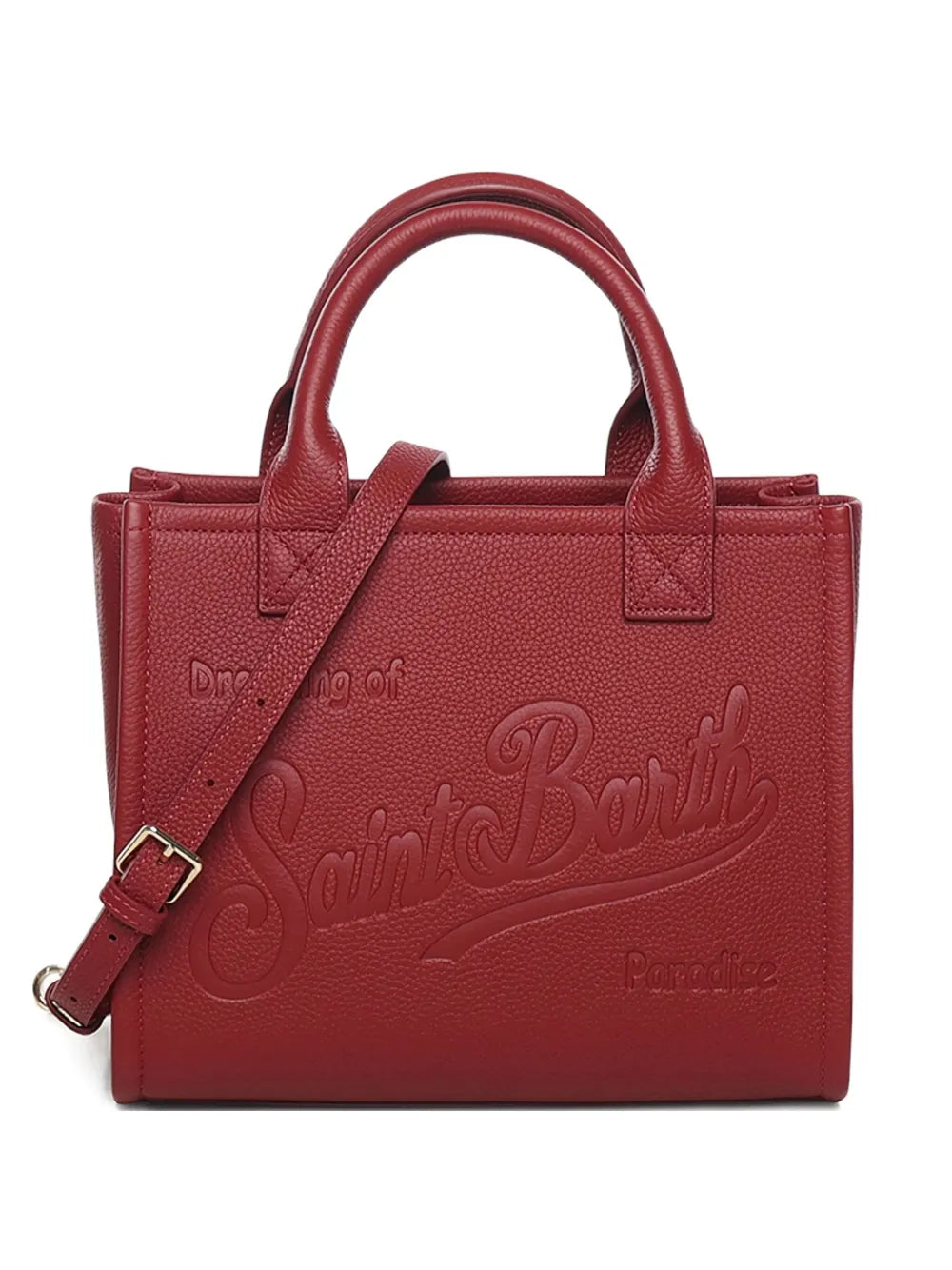 Mc2 Saint Barth Midi Vanity Embossed Leather Tote Bag