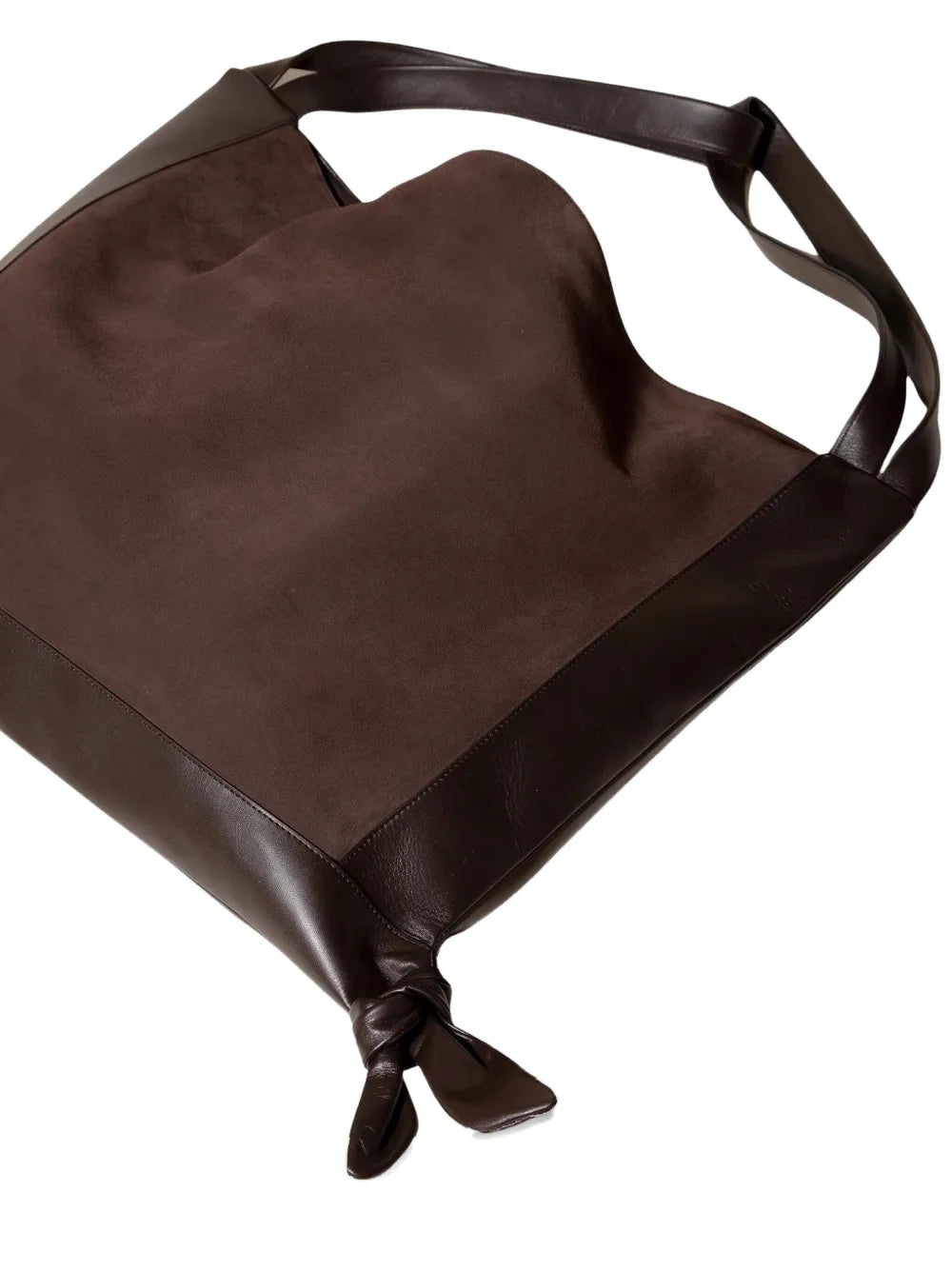 Hereu Cador Suede Knot Shoulder Bag