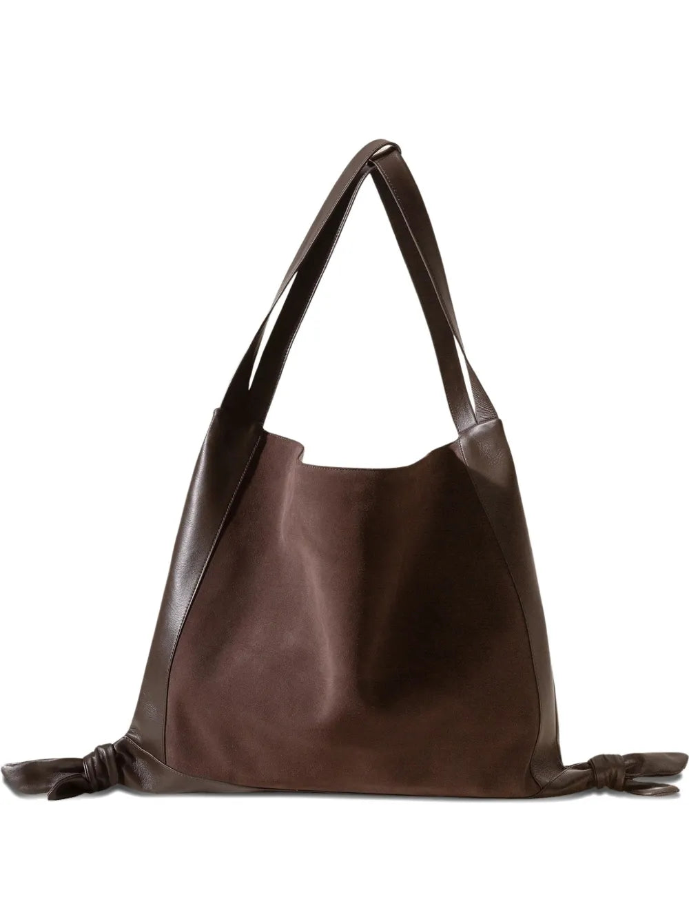Hereu Cador Suede Knot Shoulder Bag