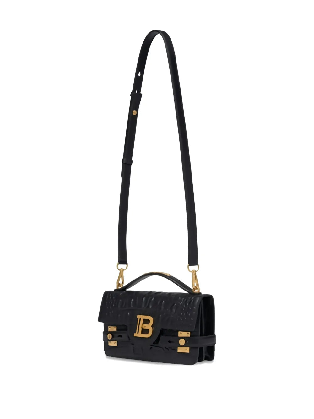 Balmain B Buzz Logo Plaque Shoulder Bag