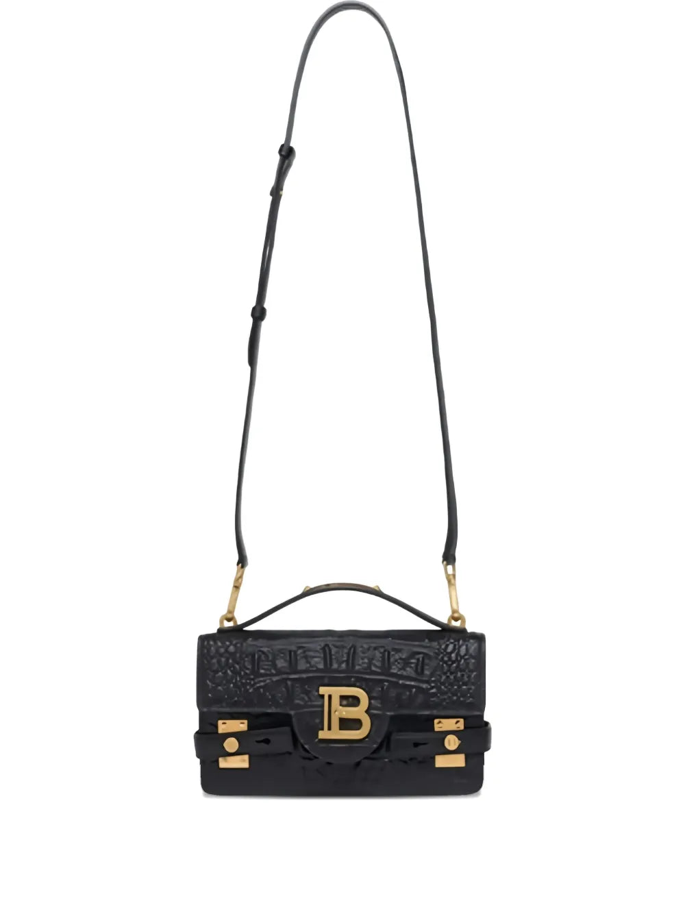 Balmain B Buzz Logo Plaque Shoulder Bag