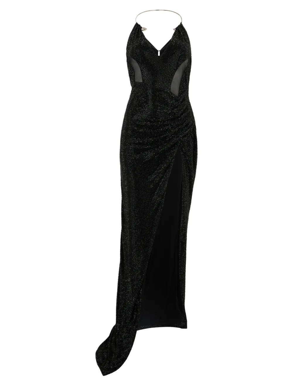 Philipp Plein Slit Open Back Maxi Dress