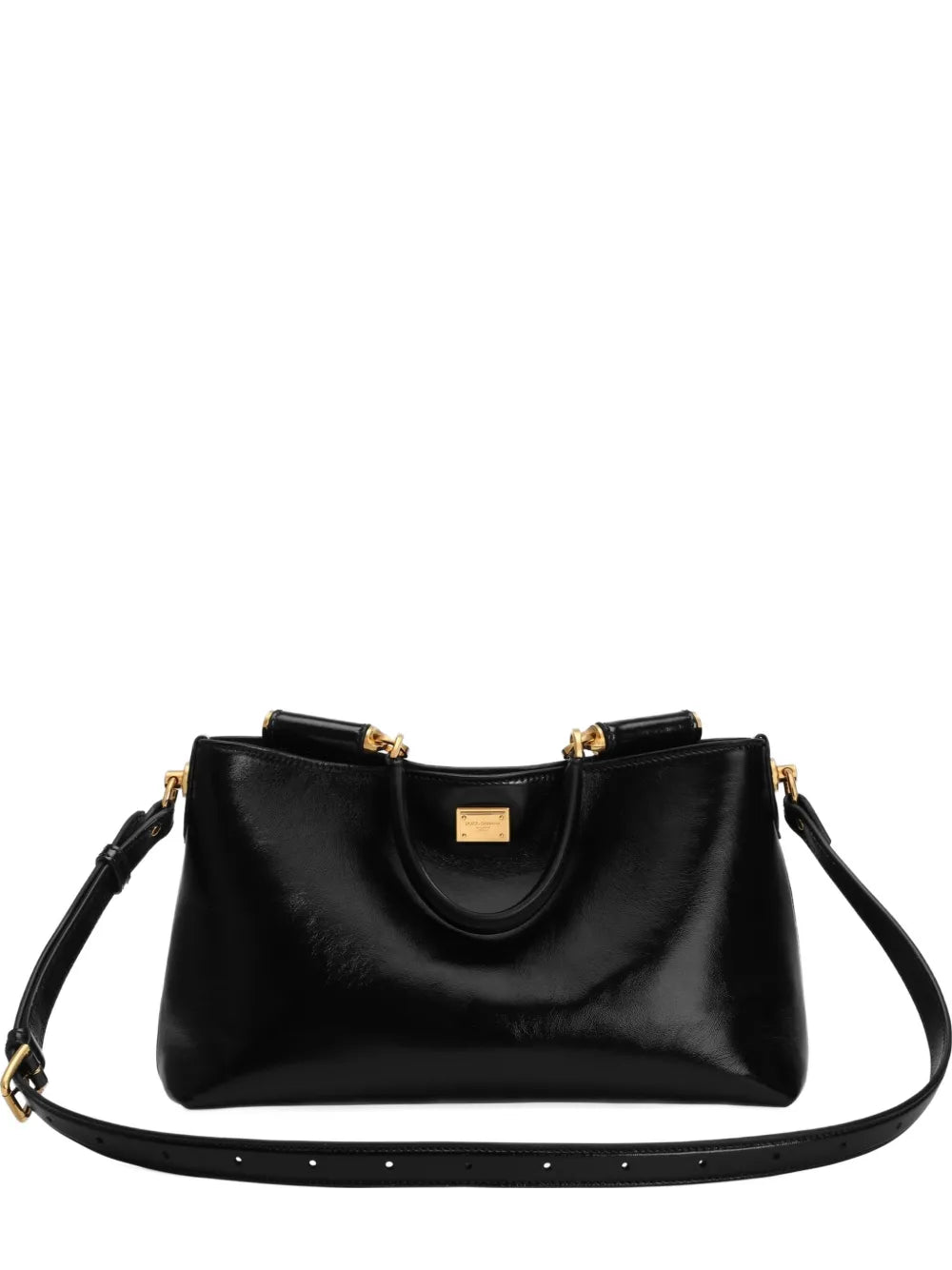 Dolce Gabbana Vittoria Leather Tote Bag