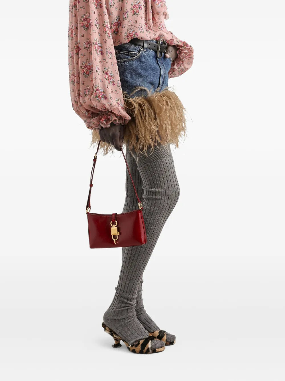 Dolce Gabbana Buckle Shoulder Bag