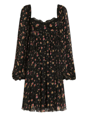 Dolce Gabbana Floral Lace Mini Dress