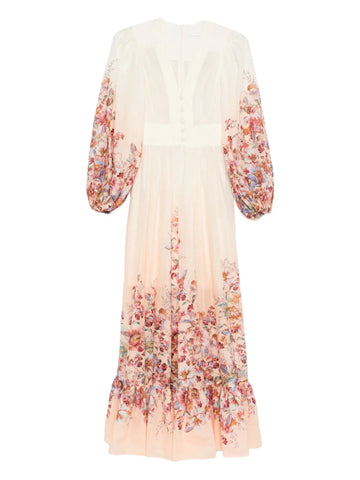 Zimmermann Floral Button Maxi Dress