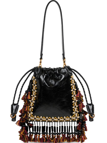 Etro Kalispera Fringing Leather Small Shoulder Bag