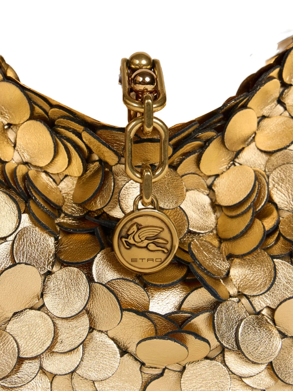 Etro Vela Laminated Sequin Small Shoulder Bag