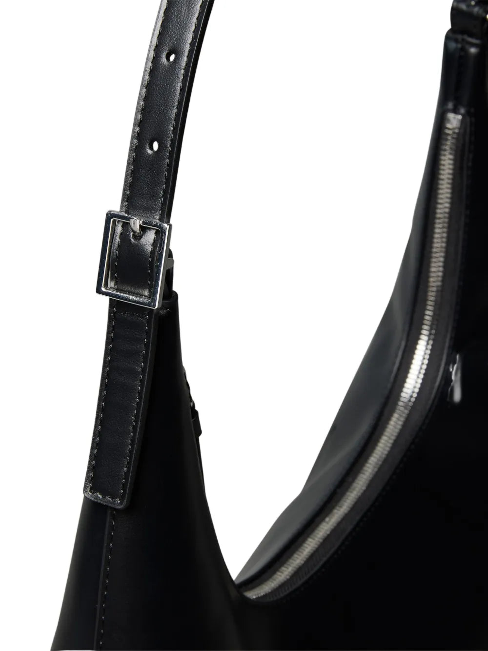 Calvin Klein Logo Detail Leather Shoulder Bag