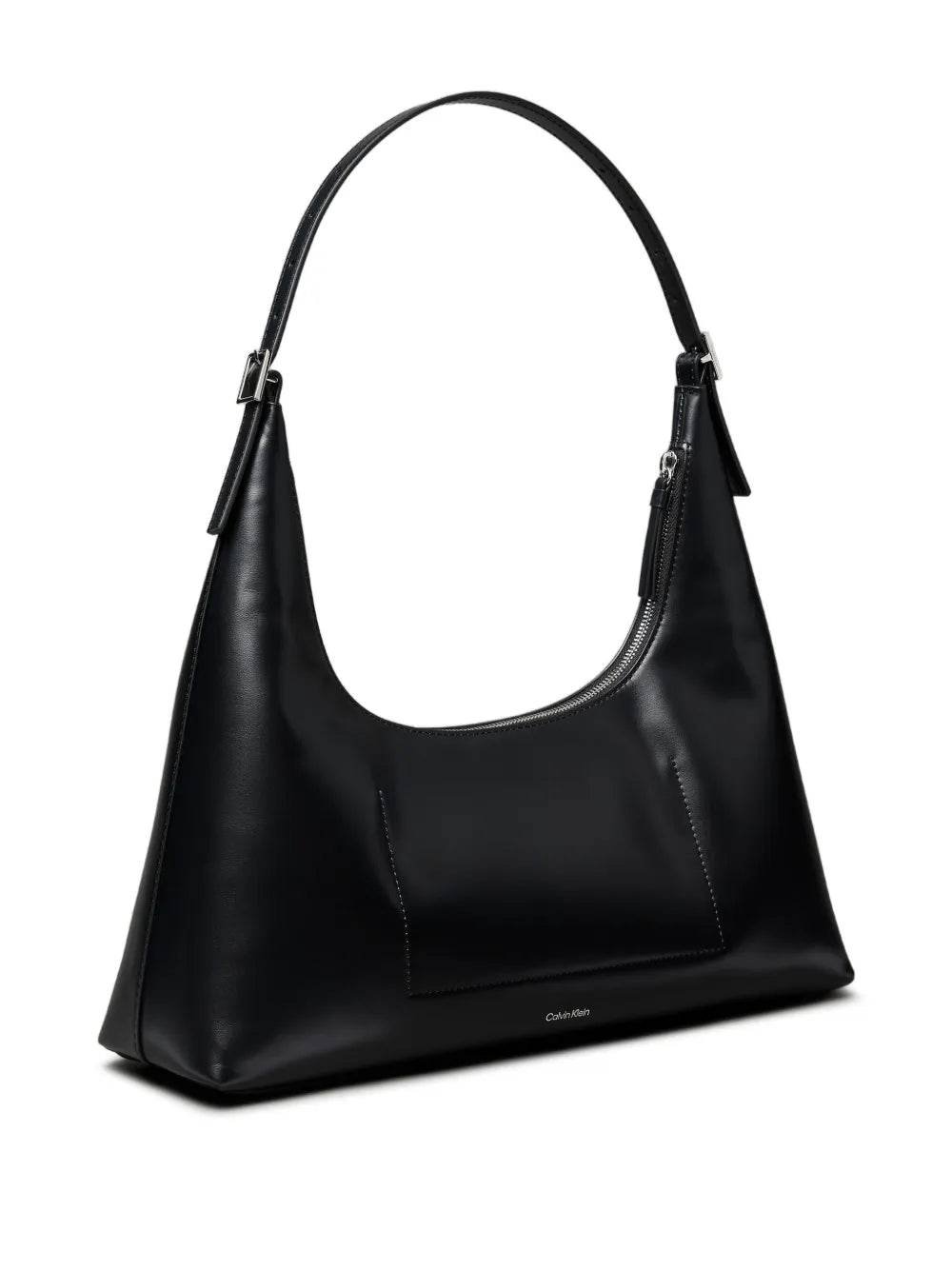 Calvin Klein Logo Detail Leather Shoulder Bag
