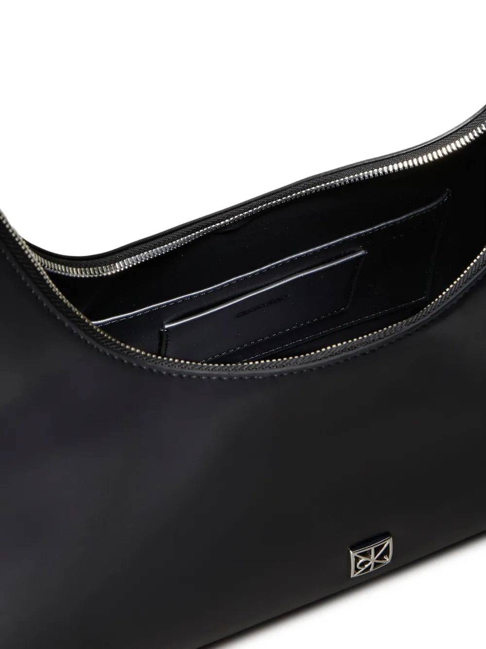 Calvin Klein Logo Detail Leather Shoulder Bag