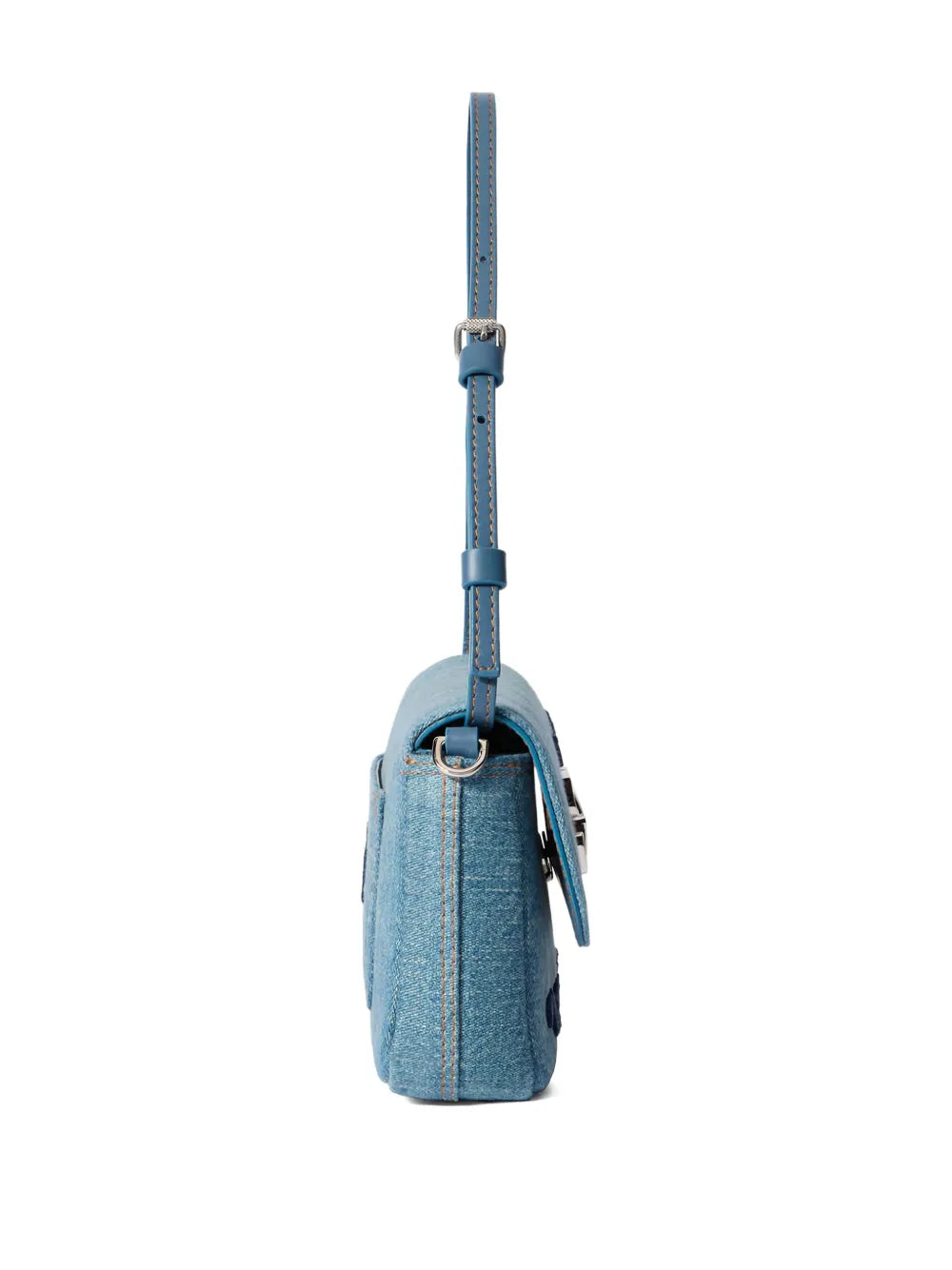 Off White Jitney 07 Denim Arrow Bag
