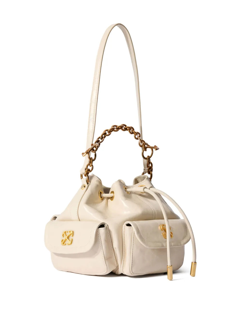 Off White Dumbob Bucket Bag