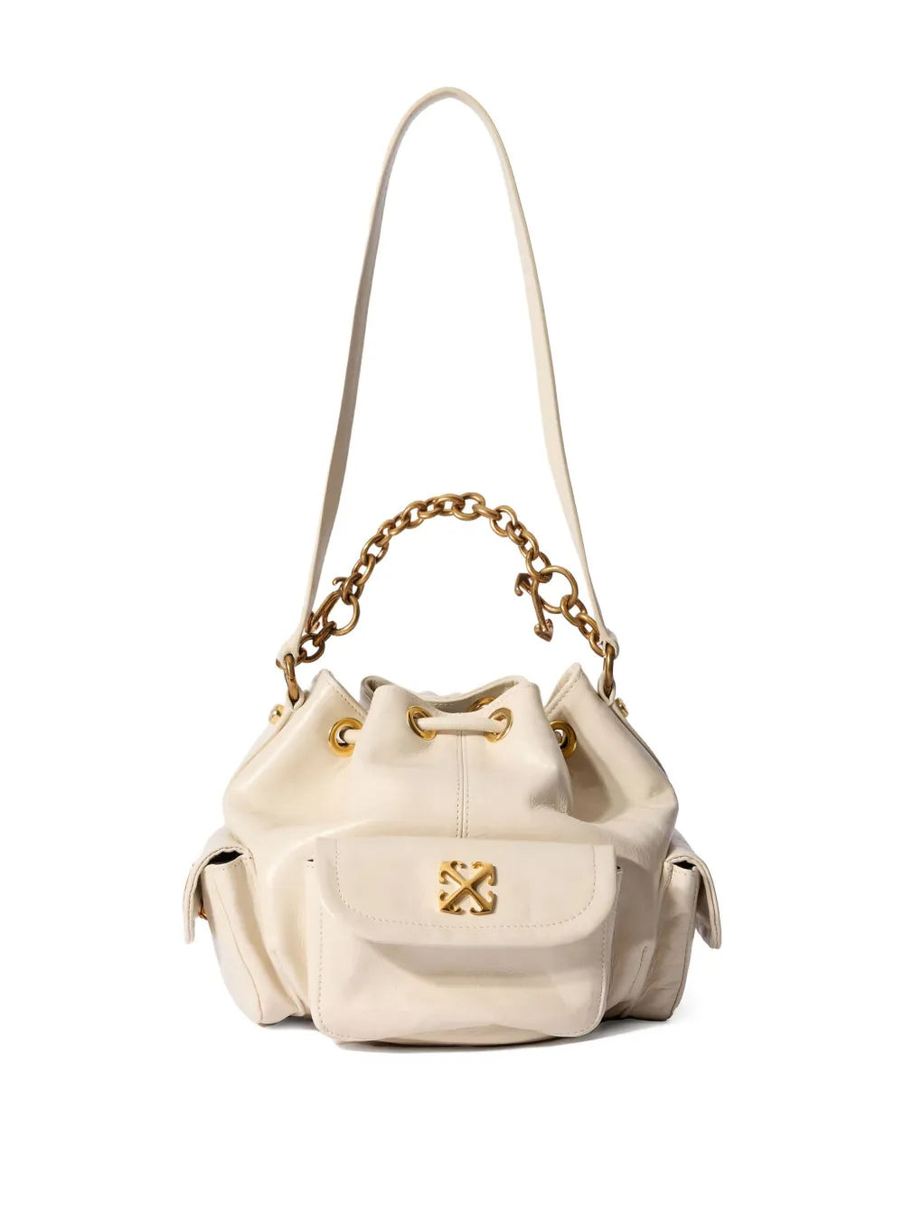 Off White Dumbob Bucket Bag