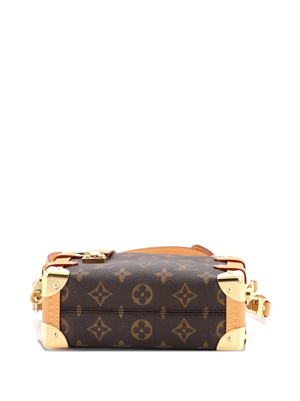 Louis Vuitton Pre Owned Side Trunk Handbag Monogram Canvas Pm Shoulder Bag